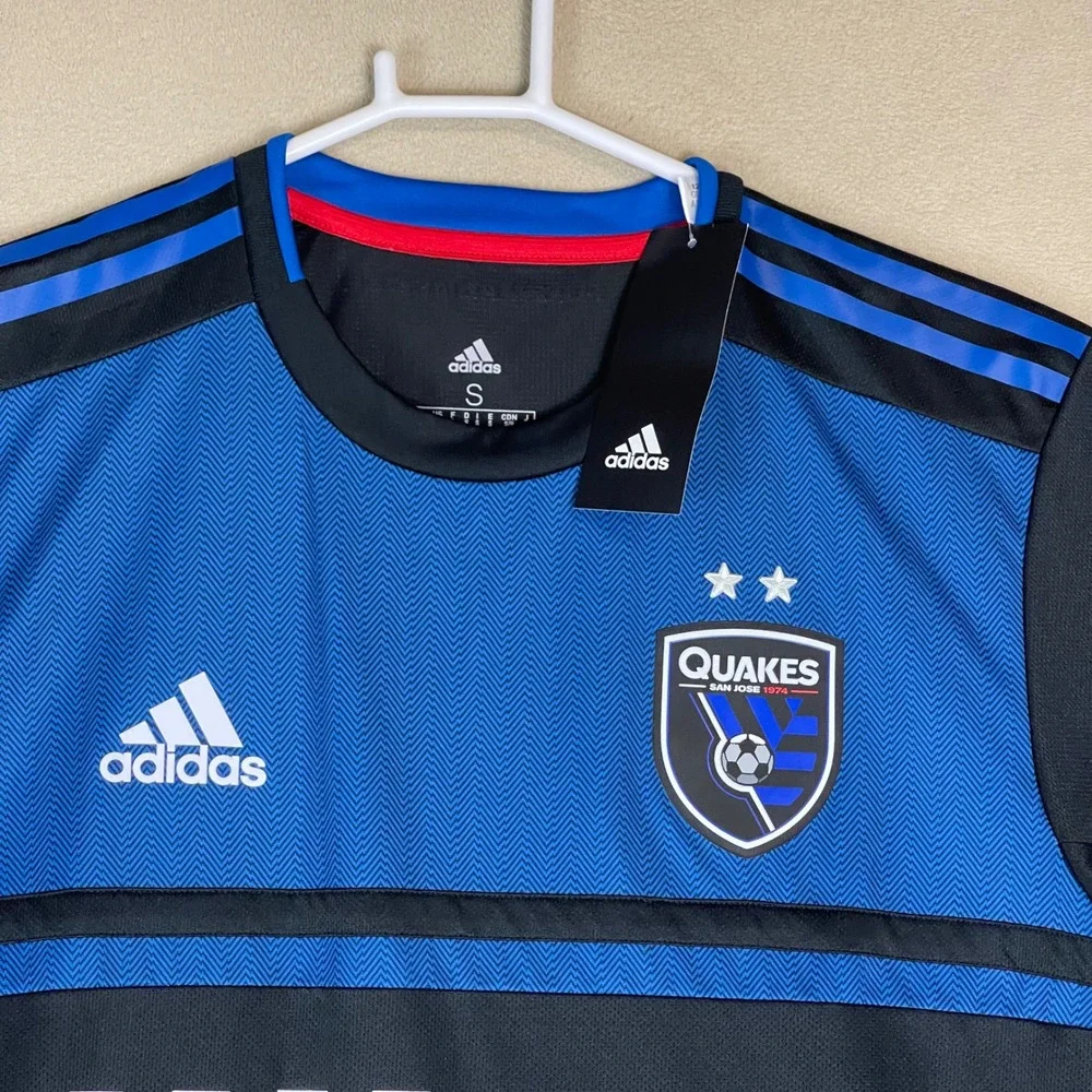 Adidas San Jose Earthquakes 2019 Intermedia MLS Soccer‎ Jersey Mens Size S